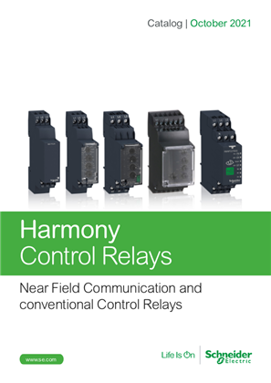 Catalog Harmony Control Relays - Near Field Communication and conventional Control Relays English 10/2021
