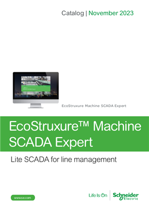 Catalog EcoStruxure Machine SCADA Expert - Lite SCADA for line management English 07/2022