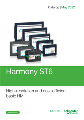 Catalog Harmony ST6 High-resolution and cost-efficient basic HMI English 05/2022