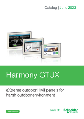 Catalog Harmony GTUX: eXtreme outdoor HMI panels - English