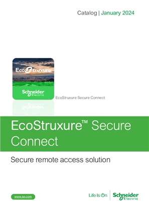 Catalog EcoStruxure Secure Connect Advisor for secure remote access solution English 06/2020