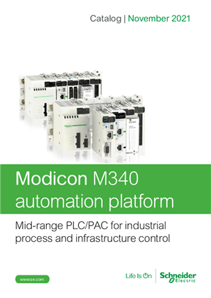 Discover Modicon M340 automation platform catalog