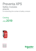 Catalog Preventa XPSECPE Safety modules For extending the number of safety contacts