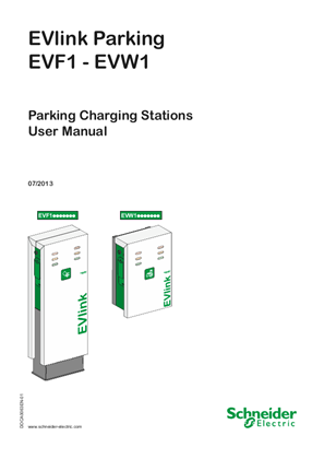 EVlink Parking - EVF1 - EVW1 - Parking Charging Stations - User Guide