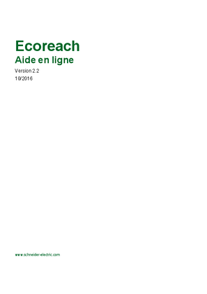 Ecoreach - Aide en ligne