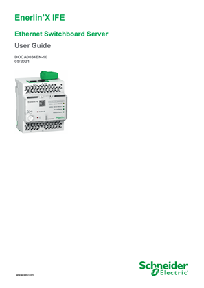 Enerlin’X IFE Ethernet Switchboard Server User Guide