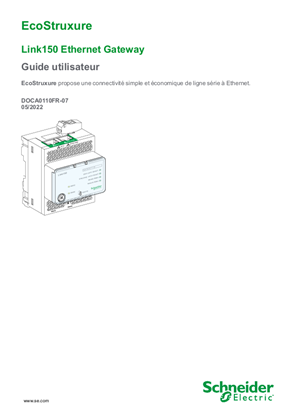 Passerelle Ethernet Link150 - Guide utilisateur