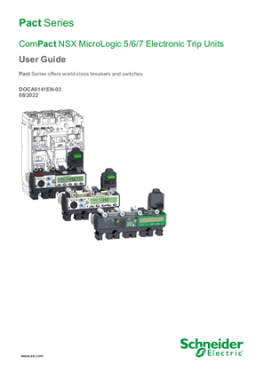 ComPact NSX - MicroLogic 5/6/7 - User guide