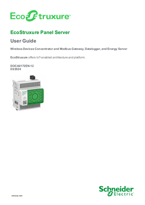 EcoStruxure Panel Server - User Guide