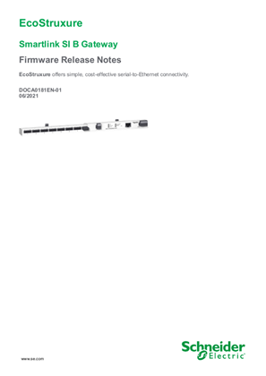 Smartlink SI B Gateway - Firmware Release Notes