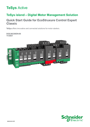 TeSys island – Quick Start Guide for EcoStruxure Control Expert Classic