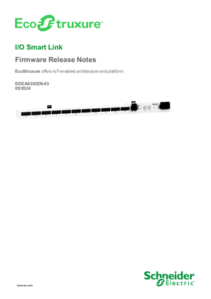 EcoStruxure I/O Smart Link - Firmware Release Notes