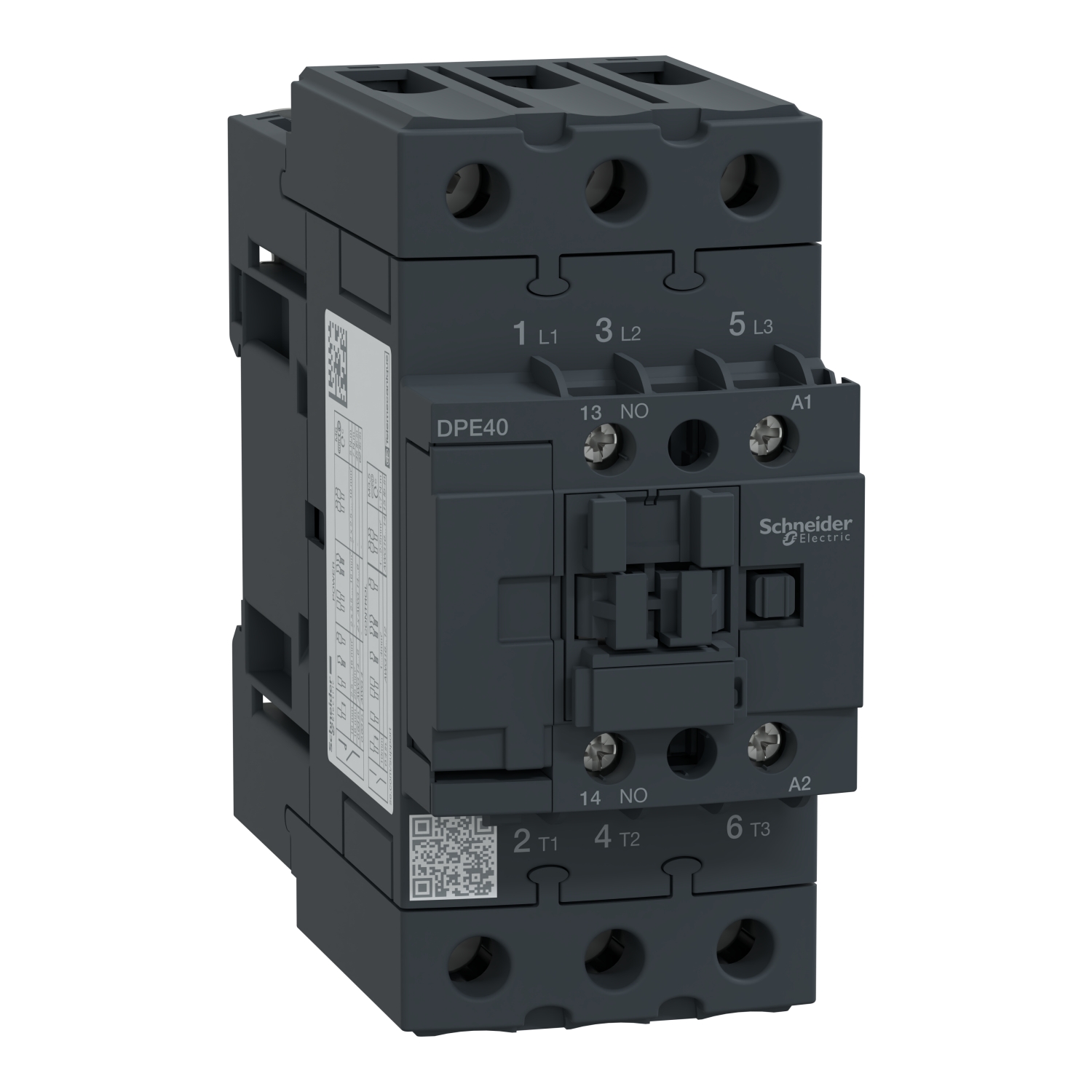 IEC contactor,Easy TeSys DPE,nonreversing,40A,3P,25HP at 480V AC,24V AC 50/60Hz coil