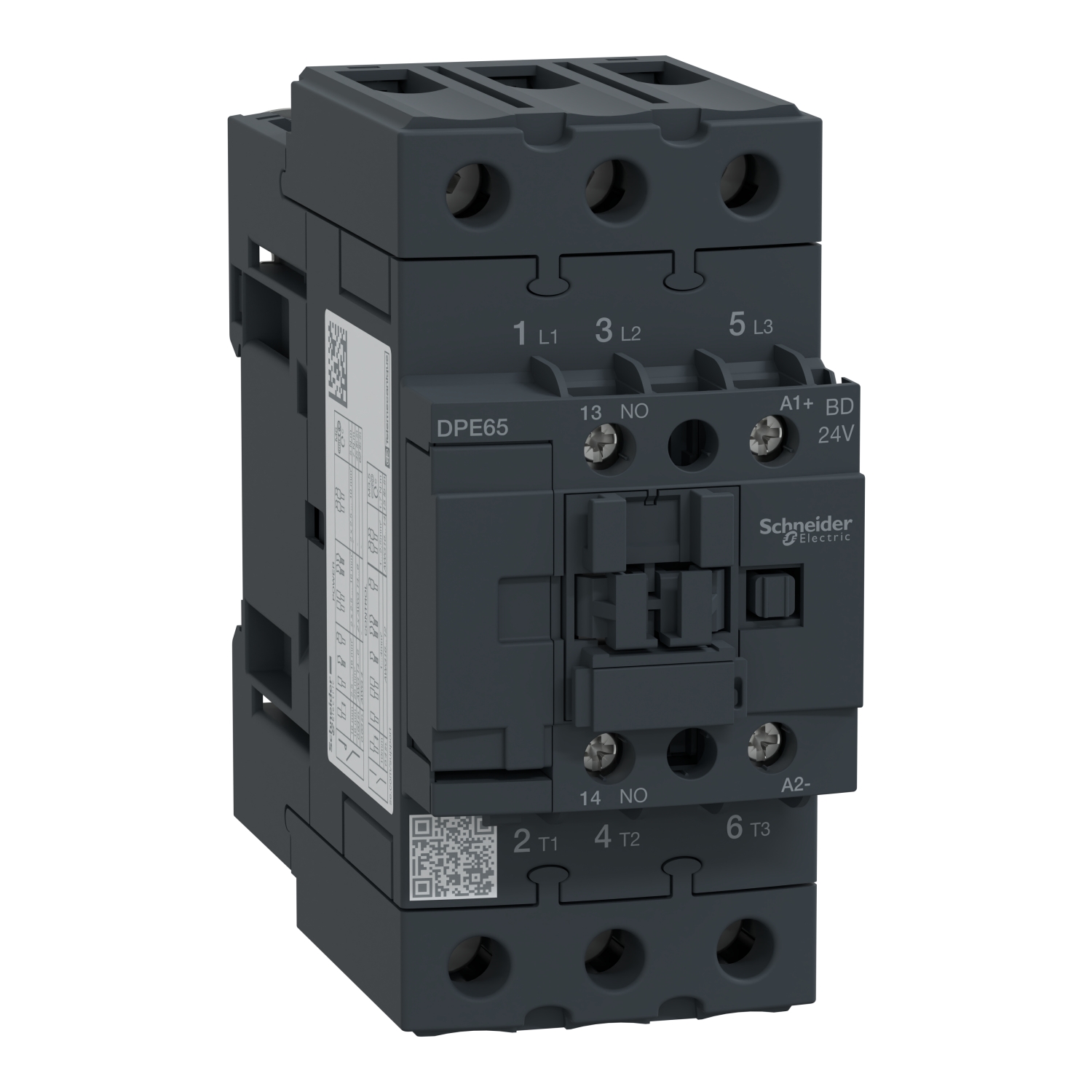 IEC contactor,Easy TeSys DPE,nonreversing,65A,3P,40HP at 480V AC,24VDC coil