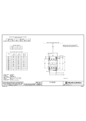 IEC Contactor 18A 3P D-Line Technical drawings
