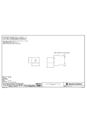 Technical drawing for Auxiliary Time Delay Block, K-Line