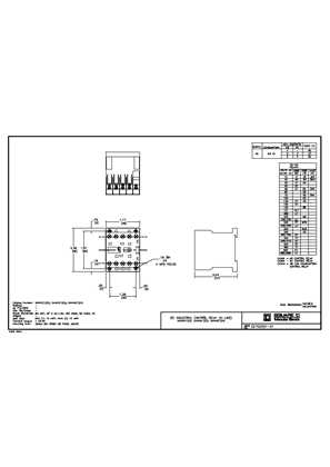 IEC Industrial Control Relay K-Line CA2KN CA3KN CA4KN Technical drawings