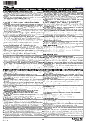 Modicon TMC2 - Cartridges, Instruction Sheet (EN)