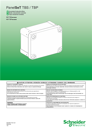 PanelSeT TBP TBS - Insulated Industrial Box - Instruction sheet