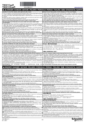 TM221C..R AC Logic Controller, Instruction sheet (EN)