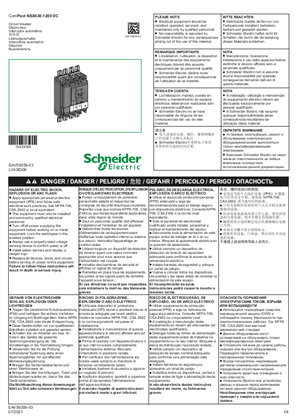 ComPact NSX630-1200 DC -Circuit breaker - Instruction Sheet