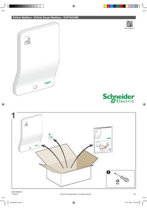 EVlink Wallbox - EVlink Smart Wallbox - EVP1HCWN - Front panel replacement - Instruction sheet