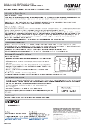 Smoke Alarms - General Information
