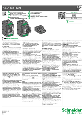 Motor Circuit Breaker TeSys GV4 3P 25A Icu 50kA Magnetic Lugs