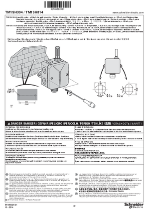 TM171 Humidity & Temperature Probe, Instruction Sheet