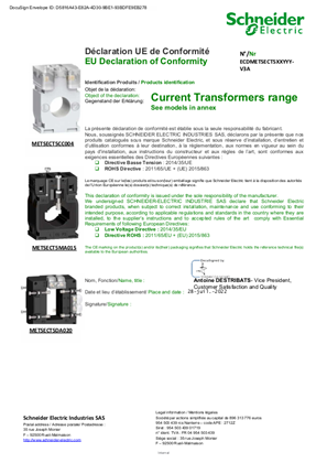 EU Declaration of Conformity_ Solid Core Current Transformer
