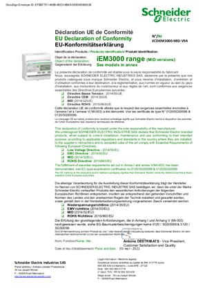 iEM3000 Range _EU Declaration of Conformity _MID versions