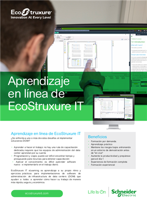 Aprendizaje en línea de EcoStruxure IT