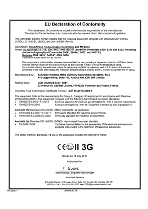 EC Declaration of Conformity Certificate (EMC)