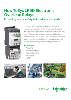 TeSys LR9D electronic overload relay - brochure (US version)