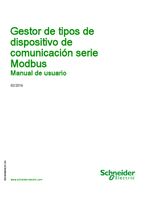 Gestor de tipos de dispositivo de comunicación serie Modbus, Manual de usuario
