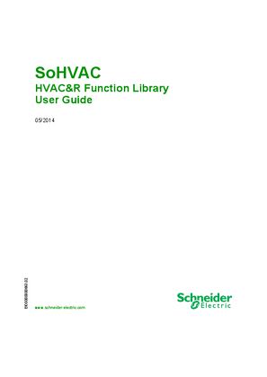 SoHVAC HVAC&R Function Library, User Guide