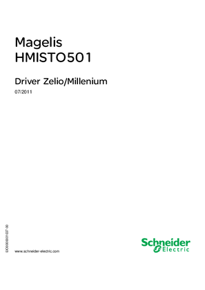Magelis HMISTO501 - Driver Zelio/Millenium