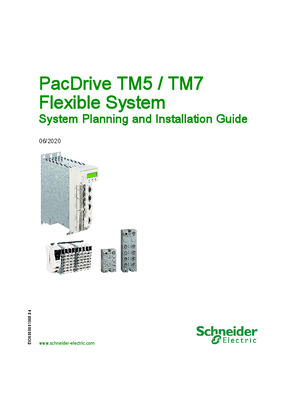 PacDrive TM5/TM7 Flexible System, System Planning and Installation Guide