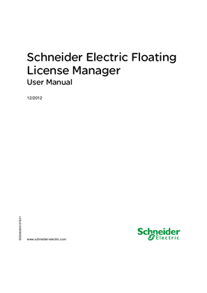 Schneider Electric Floating License Manager, User Manua