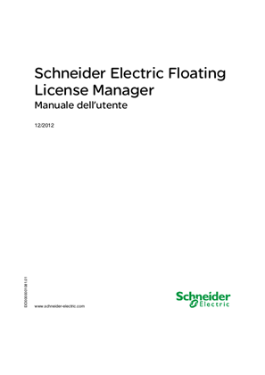Schneider Electric Floating License Manager, Manuale dell’utente