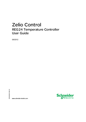 REG24•••••••• Temperature Controller - Zelio Control ,User guide