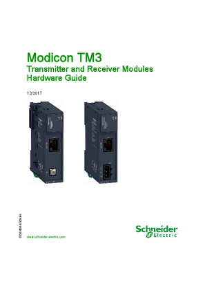 Modicon TM3 Transmitter and Receiver Modules, Hardware Guide - SoMachine