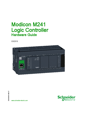 Modicon M241 Logic Controller, Hardware Guide