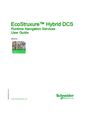 EcoStruxure ™ Hybrid DCS - Runtime Navigation Services, User Guide