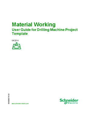 Material Working - Drilling Machine Project Template, System User Guide