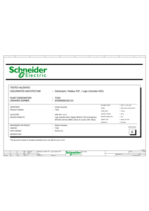 Distributed Modbus TCP Logic Controller M251 - Wiring Diagram