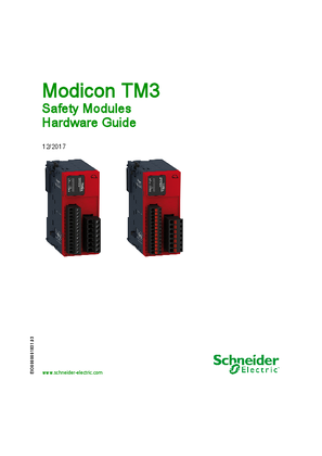 Modicon TM3 - Safety Modules, Hardware Guide - SoMachine