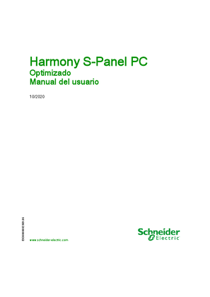 Harmony S-Panel PC - Optimized, Manual del usuario