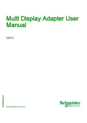 HMIZMDARX Multi Display Adapter, User Manual
