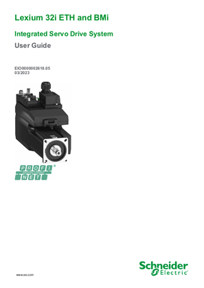 Lexium 32i ETH and BMi Integrated Servo Drive System, User Guide